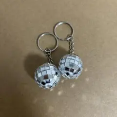 ミニディスコボールキーホルダー2個セット