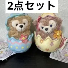 ダッフィー シェリーメイ カムファインドスプリング ぬいぐるみバッジ　ぬいば