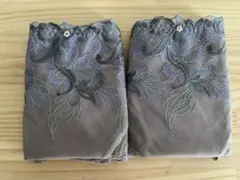 トリンプ　LL 大きいサイズ　　グレー 花柄刺繍　レディースショーツ　２枚セット