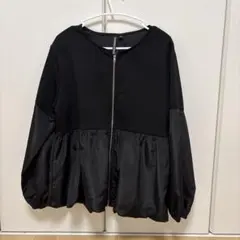 しまむら　HK WORKS LONDON ジップアップ ペプラム　ブルゾン Mのサムネイル
