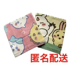ちいかわ　ハチワレ　うさぎ　シーサー　モモンガ　ハンドタオル　２枚セット