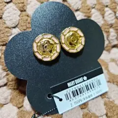 新品　マリークヮント　ベロアチェーンピアス