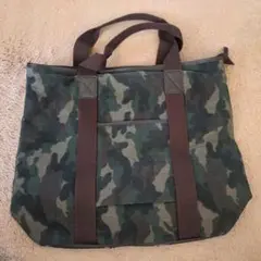 迷彩柄キャンバストートバッグ