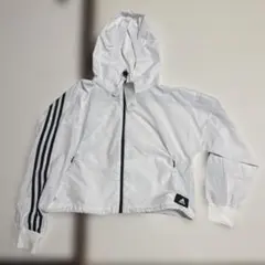 adidas HE4177 ホワイト クロップドジャケット M