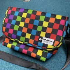 YAKPAK カラフルチェック ショルダーバッグ
