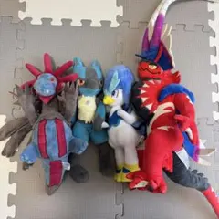 ポケモン ぬいぐるみ 4体おまとめ ルカリオ サザンドラ コライドン ウェルカモ