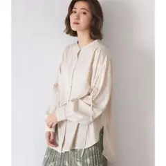 GeeRA 袖リボン チュニック ブラウスのサムネイル