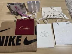 ショッパー ブランド紙袋 カルティエ プラダ ディオール NIKE デコルテ
