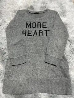 INGNI グレー ニットセーター 長袖 MORE HEART