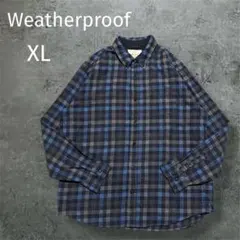 Weatherproof チェック フランネルシャツ XL ネルシャツ 古着のサムネイル