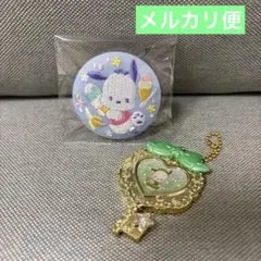 サンリオ ポチャッコ 刺繍 缶バッジ はぴだんぶい
