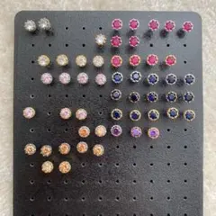 【未使用】ピアス 52個 まとめ売り セット ゴールド シルバー カラーストーン