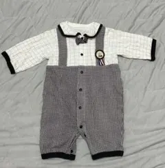 フォーマルロンパース 50〜70.cm チェック柄