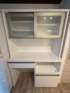 ニトリリガーレ　キッチンボード　ニトリ　食器棚　中古良品　ホワイト　送料込み