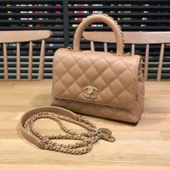 新品未使用 シャネル 超入手困難 ココハンドルXXS マトラッセ ベージュ