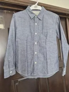 無印良品★ライトブルーグレー★綿100★キッズ140