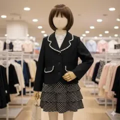 キャサリンコテージ　セット　130　フォーマル　スーツ　ブラック　卒業式