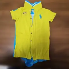 ラルフローレン　ポロシャツスタイルロンパース イエロー 6M