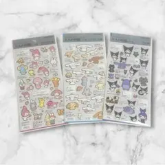 新品　大人の図鑑シール　クロミ　シナモン　マイメロ　サンリオ