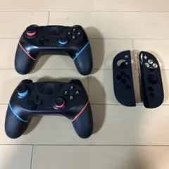 Switch用コントローラー 2台とSwitch2 Joy-Conシリコンカバー