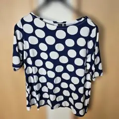 marimekko UNIQLO ドット柄 半袖Tシャツ Lサイズのサムネイル