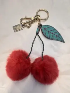 DOLCE&GABBANA チェリー ファー キーホルダー チャームのサムネイル