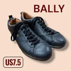 BALLY バリー レザー スニーカー 黒US7.5 25.5cm