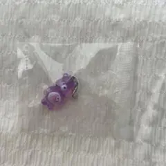 ケアベア　クリアマスコットチャーム　紫