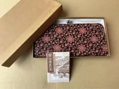 百*花様 印傳屋 INDEN-YA がま口長財布 花柄のサムネイル