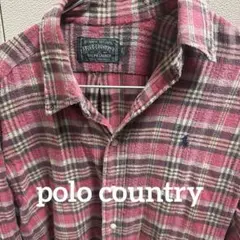 限定1着！！　最終値下げ　Polo Country 赤系チェックシャツ