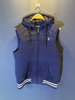 POLO RALPH LAUREN ネイビー フード付きベスト Mのサムネイル