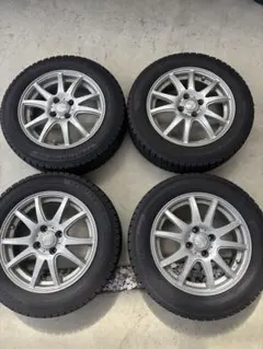 ◇中古バリ溝ダンロップ155/65R14スタッドレスセット スペーシア