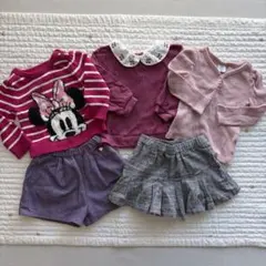 80サイズ　5点セット　まとめ売り　お出かけ着　プティマイン　GAP ミニー