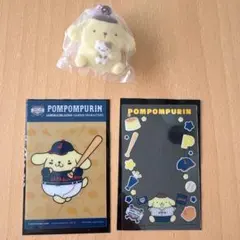 サンリオ　侍ジャパン　ポムポムプリン　フロッキーマスコットキーホルダー