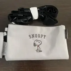 未使用　SNOOPY スヌーピー　2連ネックポーチ　ショルダー付き