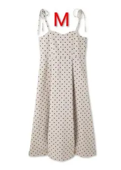 新品 未使用 しまむら AngeCharme 辻希美 ドットキャミワンピース M