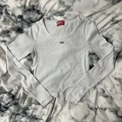 DIESEL ロンＴ 長袖 ホワイト s