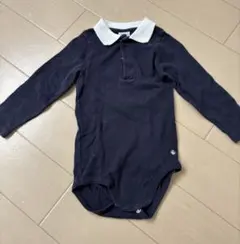 【値下げ！】PETIT BATEAU ネイビー ロンパース