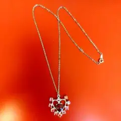 ハート型ビジューネックレス 子供 女の子 プリンセス