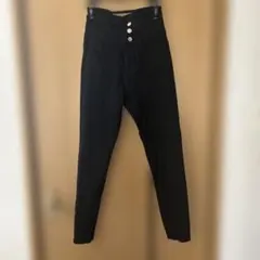 ハイウエスト　ウエストクロス　スキニー　パンツ