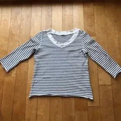 値下げ！七分袖Tシャツ ボーダー  ギャルリービー サイズ1のサムネイル