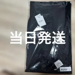 GRLセンタープレスワイドタックロングパンツ　M 黒