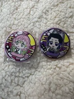 鬼滅の刃　胡蝶しのぶ　甘露寺蜜璃　缶バッチ