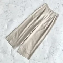 ユナイテッドアローズ　ワイドパンツ　レディース　ベージュ　36