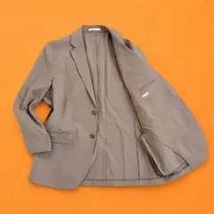 ユニクロ 感動ジャケット SLIM FIT ベージュ テーラードジャケット XL