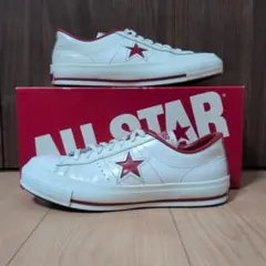 CONVERSE ワンスター スニーカー ホワイト/ブルー/レッド モデル泡盛 
