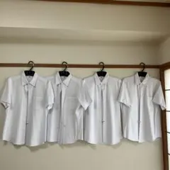 ホワイト 半袖シャツ 4枚セット