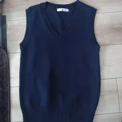 ネイビー Vネック ニット スクールベスト
