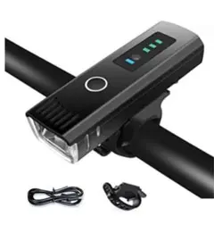 自転車ライト USB充電式 LED ライト 防水 光センサー自動点灯モード搭載