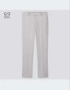 【未使用品】UNIQLO ライトグレー　スマートアンクルパンツ2WAYストレッチ
